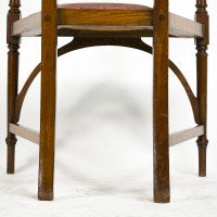 J. S. Henry. An Ash Arts & Crafts Armchair with an Elongated Back & Curled Ears to the Top - Thumbnail 22
