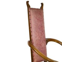 J. S. Henry. An Ash Arts & Crafts Armchair with an Elongated Back & Curled Ears to the Top - Thumbnail 15