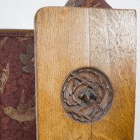 G. M. Ellwood, attributed. Arts & Crafts Armchair with Morris & Co., Bird Fabric - Thumbnail 5