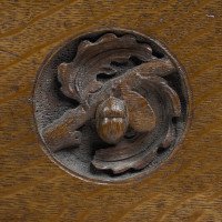 G. M. Ellwood, attributed. Arts & Crafts Armchair with Morris & Co., Bird Fabric - Thumbnail 10