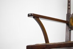 Liberty & Co., attributed. Arts & Crafts Mahogany Armchair - Thumbnail 11