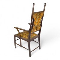 Liberty & Co., attributed. Arts & Crafts Mahogany Armchair - Thumbnail 15