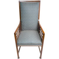 Liberty & Co., Attributed – Arts and Crafts walnut Anglo-Japanese armchair - Thumbnail 3