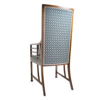 Liberty & Co., Attributed – Arts and Crafts walnut Anglo-Japanese armchair - Thumbnail 11