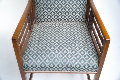 Liberty & Co., Attributed – Arts and Crafts walnut Anglo-Japanese armchair - Thumbnail 13