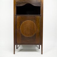 G. M. Ellwood. J. S. Henry & J M King, attributed. An Arts & Crafts Mahogany Music Cabinet - Thumbnail 8