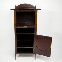 G. M. Ellwood. J. S. Henry & J M King, attributed. An Arts & Crafts Mahogany Music Cabinet - Thumbnail 11