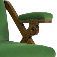 Charles Bevan Marsh Jones & Cribb, Gothic Revival New Registered Reclining Chair - Thumbnail 4