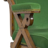Charles Bevan Marsh Jones & Cribb, Gothic Revival New Registered Reclining Chair - Thumbnail 5