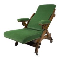 Charles Bevan Marsh Jones & Cribb, Gothic Revival New Registered Reclining Chair - Thumbnail 7