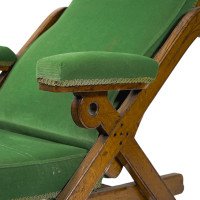 Charles Bevan Marsh Jones & Cribb, Gothic Revival New Registered Reclining Chair - Thumbnail 9