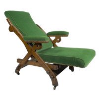 Charles Bevan Marsh Jones & Cribb, Gothic Revival New Registered Reclining Chair - Thumbnail 11