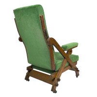 Charles Bevan Marsh Jones & Cribb, Gothic Revival New Registered Reclining Chair - Thumbnail 16