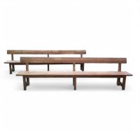 Robert Mouseman Thompson. A Set of Three Superb Quality Arts & Crafts Oak Benches