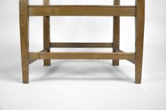R. W. McNerney – Arts and Crafts Ash Tall-Back Armchair with Hayle Copper Panel - Thumbnail 8