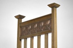 R. W. McNerney – Arts and Crafts Ash Tall-Back Armchair with Hayle Copper Panel - Thumbnail 20