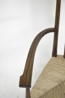 E G Punnett, attributed. For William Birch Set of Four Glasgow School Oak & Rush Chairs - Thumbnail 6