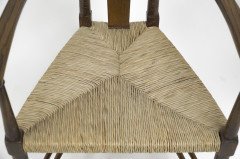 E G Punnett, attributed. For William Birch Set of Four Glasgow School Oak & Rush Chairs - Thumbnail 9