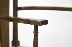 E G Punnett, attributed. For William Birch Set of Four Glasgow School Oak & Rush Chairs - Thumbnail 14