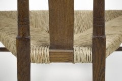 E G Punnett, attributed. For William Birch Set of Four Glasgow School Oak & Rush Chairs - Thumbnail 20