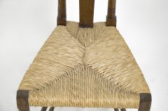 E G Punnett, attributed. For William Birch Set of Four Glasgow School Oak & Rush Chairs - Thumbnail 30