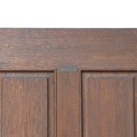 Shapland & Petter. An Arts & Crafts Oak Hall Cupboard with a Ruskin Circular Jewel - Thumbnail 15