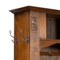 Shapland & Petter, Style of M. H. Baillie Scott, an Arts & Crafts Oak Hall Cupboard - Thumbnail 14