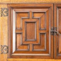 English Arts & Crafts, Craftsman-Made Court Cupboard with Blacksmith Handle - Thumbnail 12