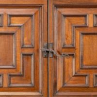 English Arts & Crafts, Craftsman-Made Court Cupboard with Blacksmith Handle - Thumbnail 14