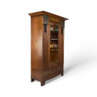 Maple & Co., An English Arts & Crafts Oak Wardrobe with Decorative Copper Details - Thumbnail 2
