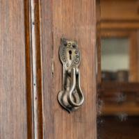 Maple & Co., An English Arts & Crafts Oak Wardrobe with Decorative Copper Details - Thumbnail 16