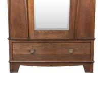 Maple & Co., An English Arts & Crafts Oak Wardrobe with Decorative Copper Details - Thumbnail 11