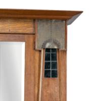Maple & Co., An English Arts & Crafts Oak Wardrobe with Decorative Copper Details - Thumbnail 12