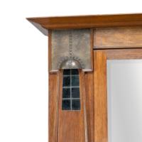 Maple & Co., An English Arts & Crafts Oak Wardrobe with Decorative Copper Details - Thumbnail 10