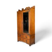 Liberty & Co., attributed. Arts & Crafts Oak Double Wardrobe with Stylized Cut-Outs - Thumbnail 3