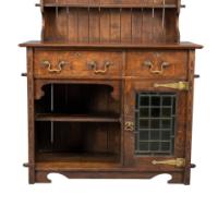 A Good Quality Arts & Crafts Small Oak Sideboard/dresser - Thumbnail 8