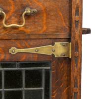 A Good Quality Arts & Crafts Small Oak Sideboard/dresser - Thumbnail 10