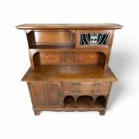 G. M. Ellwood, attributed. Arts & Crafts Glasgow-Style Oak Sideboard Made by Bath Cabinet Makers - Thumbnail 2
