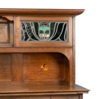 G. M. Ellwood, attributed. Arts & Crafts Glasgow-Style Oak Sideboard Made by Bath Cabinet Makers - Thumbnail 8
