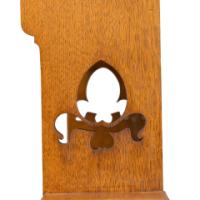 Shapland & Petter. Arts & Crafts Oak Sideboard with Castellated Top & an Upper Display - Thumbnail 13