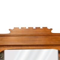 Shapland & Petter. Arts & Crafts Oak Sideboard with Castellated Top & an Upper Display - Thumbnail 10