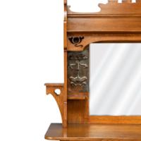 Shapland & Petter. Arts & Crafts Oak Sideboard with Castellated Top & an Upper Display - Thumbnail 11