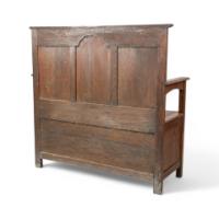 A Simple Arts & Crafts Oak Hall Seat - Thumbnail 14