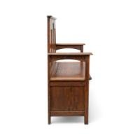 A Simple Arts & Crafts Oak Hall Seat - Thumbnail 5