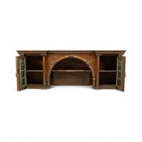 John Ednie for Wylie & Lochhead. An Arts & Crafts Glasgow School Wall Cabinet or for Above a Fire Surround - Thumbnail 2