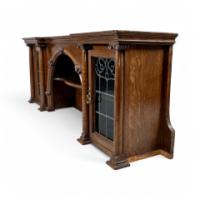 John Ednie for Wylie & Lochhead. An Arts & Crafts Glasgow School Wall Cabinet or for Above a Fire Surround - Thumbnail 7