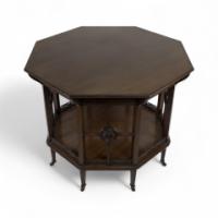 Gillow and Co., attributed. In the Style of H. W. Batley – Aesthetic Movement Mahogany Octagonal Centre Table - Thumbnail 2