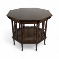 Gillow and Co., attributed. In the Style of H. W. Batley – Aesthetic Movement Mahogany Octagonal Centre Table - Thumbnail 3