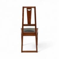 E. A. Taylor. A Set of Five Arts & Crafts Oak Side Chairs with Heart Cut-outs - Thumbnail 5