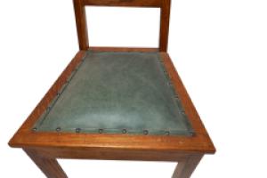 E. A. Taylor. A Set of Five Arts & Crafts Oak Side Chairs with Heart Cut-outs - Thumbnail 10